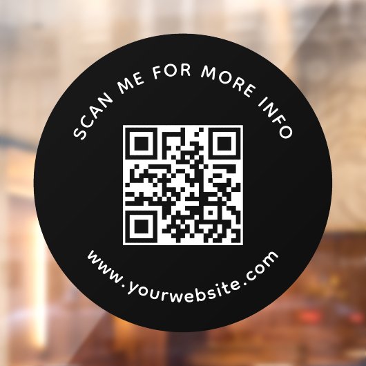 Professioneel Bedrijfs QR-code Scan Me Voor Meer I Raamsticker (Vel 2)