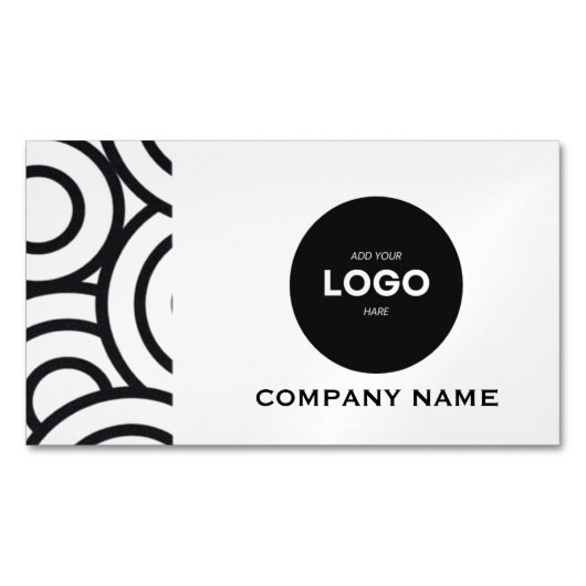 Professioneel Bedrijfslogo & QR-code Magnetisch Visitekaartje (Voorkant)