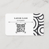 Professioneel bedrijfslogo & QR-code Zakelijk Auto Visitekaartje (Achterkant)