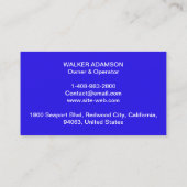 Professioneel bedrijfslogo & slogan, Modern HVAC Visitekaartje (Achterkant)