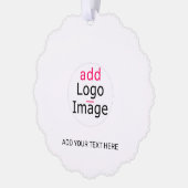 Professioneel  bedrijfsmerk — wit ornament kaart (Links)