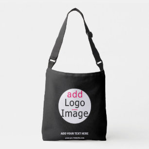 Professioneel  bedrijfsmerk zwart crossbody tas