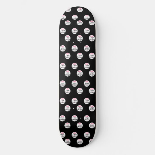 Professioneel bedrijfsmerk zwart persoonlijk skateboard (Voorkant)