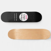 Professioneel bedrijfsmerk zwart persoonlijk skateboard (Horizontaal)