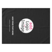 Professioneel  bedrijfsmerk zwart tafelkleed (Voorkant (Horizontaal))