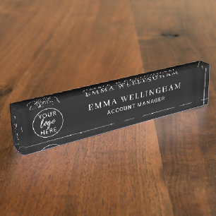 Professioneel Bedrijfsmerkidentiteit Modern Naambordje