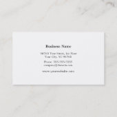 Professioneel Beige Elegante Visitekaartje (Achterkant)