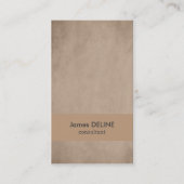 Professioneel Beige Elegante Visitekaartje (Voorkant)