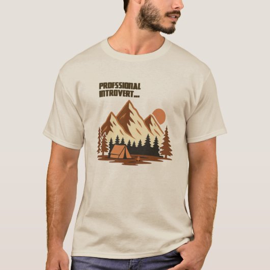 Professioneel Berg Introvert T-shirt (Voorkant)