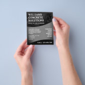 Professioneel betonbedrijf flyer (Hand)