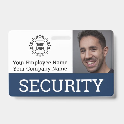 Professioneel beveiligingsbeambte foto ID Badge (Voorzijde)