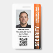 Professioneel beveiligingsbeambte ID aangepaste fo Badge (Voorzijde)