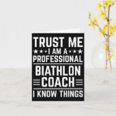 Professioneel Biatlon Coach Funny Biatlon Coach H Kaart (Gele Bloem)
