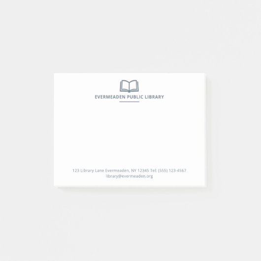 Professioneel Bibliothecaris Bibliotheeknaam Eenvo Post-it® Notes (Voorkant)