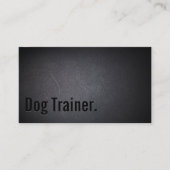 Professioneel Black Out Dog Training Visitekaartje (Voorkant)