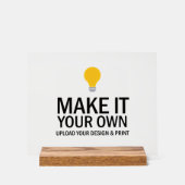 Professioneel Blank Zakelijk Aangepast Uw Logo Acryl Bord (Voorkant)