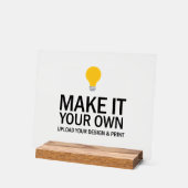Professioneel Blank Zakelijk Aangepast Uw Logo Acryl Bord (Hoek)