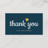 professioneel blauw dank u visitekaartje (Voorkant)