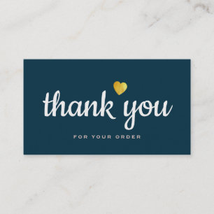 professioneel blauw dank u visitekaartje