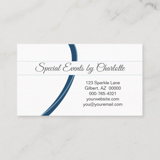 Professioneel blauw Glitter Custom Photo QR Code Visitekaartje (Achterkant)