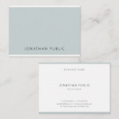 Professioneel Blauw Groen Sjabloon Modern Elegant Visitekaartje (Voorkant / Achterkant)