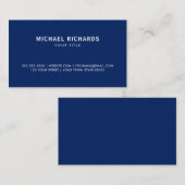 Professioneel blauw, modern visitekaartje (Voorkant / Achterkant)
