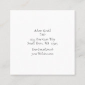 Professioneel Blauw Ombre Gradient Visitekaartje (Achterkant)