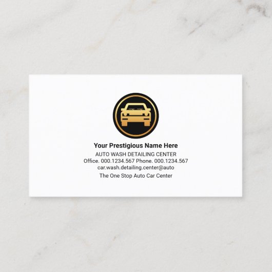 Professioneel blauw watervalcentrum visitekaartje (Achterkant)