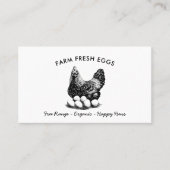 Professioneel Boerderij Fresh Eggs Chicken Egg Visitekaartje (Voorkant)