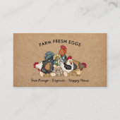 Professioneel Boerderij Fresh Eggs Chicken Egg Visitekaartje (Voorkant)