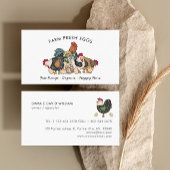 Professioneel Boerderij Fresh Eggs Chicken Egg Visitekaartje