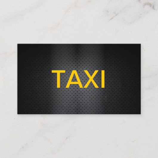 Professioneel Bold Taxi Visitekaartje (Voorkant)