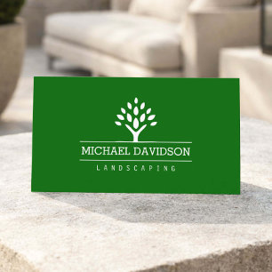 Professioneel Boom Landschapsontwerp Logo Visiteka Visitekaartje