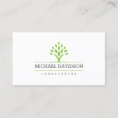 Professioneel boomlandschap wit Visitekaartje (Voorkant)