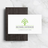 Professioneel boomlandschap wit Visitekaartje