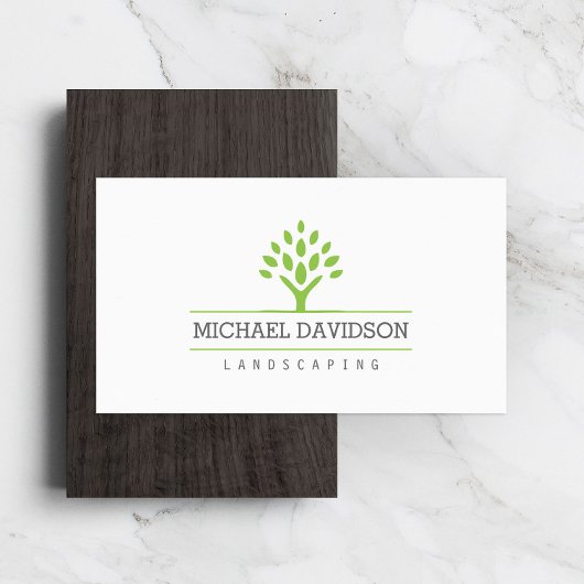 Professioneel boomlandschap wit Visitekaartje