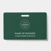 Professioneel Bosgroen Maatwerk Bedrijfslogo Badge (Achterkant)