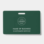 Professioneel Bosgroen Maatwerk Bedrijfslogo Badge (Voorzijde)