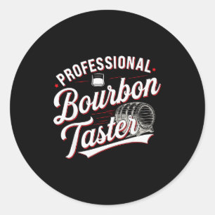 Professioneel Bourbon Proever Grappig Drinken Whis Ronde Sticker