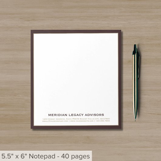 Professioneel Bourgogne Goud Notitieblok