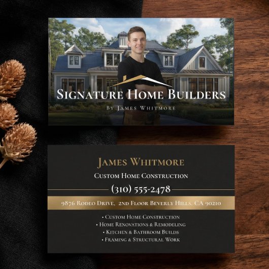 Professioneel Bouwbedrijf Aannemer Foto Qr Code Visitekaartje