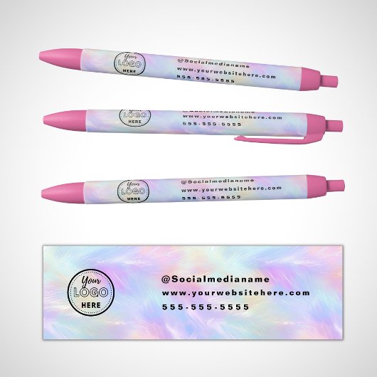 Professioneel Branding Iridiscerende Opal Stijlvol Zwarte Inkt Pen