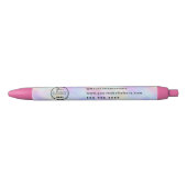 Professioneel Branding Iridiscerende Opal Stijlvol Zwarte Inkt Pen (Voorkant)