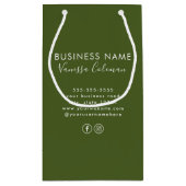 Professioneel Branding Minimaal Script Mosgroen Klein Cadeauzakje (Achterkant)