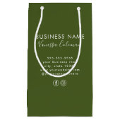 Professioneel Branding Minimaal Script Mosgroen Klein Cadeauzakje (Voorkant)