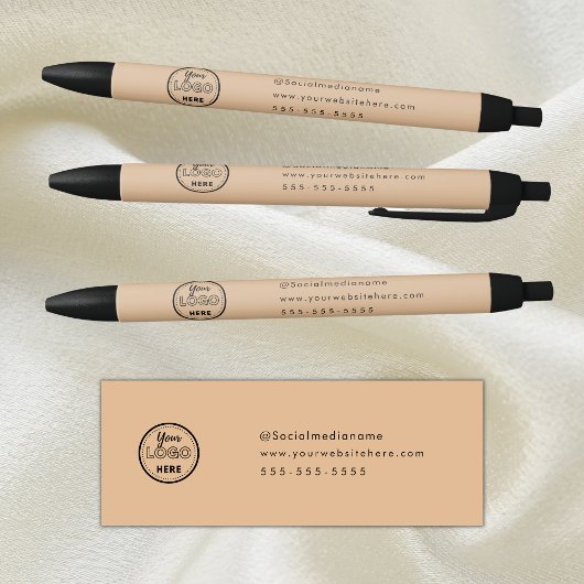 Professioneel Branding Minimalistisch Landelijk Pr Zwarte Inkt Pen