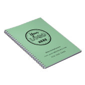 Professioneel Branding Minimalistisch Logo Mintgro Notitieboek (Rechterzijde)