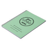 Professioneel Branding Minimalistisch Logo Mintgro Notitieboek (Linkerzijde)