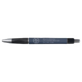Professioneel Branding Minimalistisch Logo Navybla Pen (Voorkant)