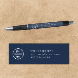 Professioneel Branding Minimalistisch Logo Navybla Pen
